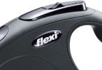 Flexi New Classic Retractable Cord Leash Black