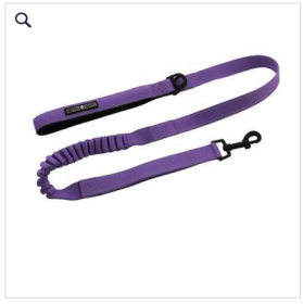 Soft Pull Traffic Dog Leash - Paisley Purple