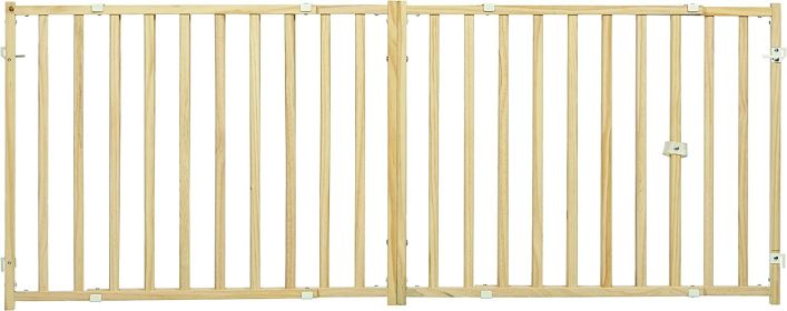 1 count MidWest Extra Wide Swing Through Wood Gate 24" Tall