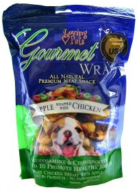6 oz Loving Pets Gourmet Wraps Apple and Chicken