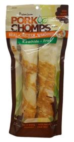 2 count Pork Chomps Real Chicken Wrapped Rolls