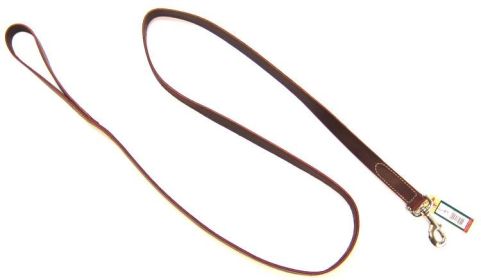 Circle T Latigo Leather Lead 6' Long (size: 6 feet x 1"W)
