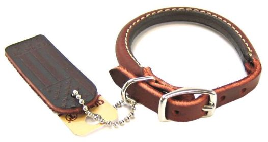 Circle T Latigo Leather Round Collars (size: 10"L x 3/8"W)