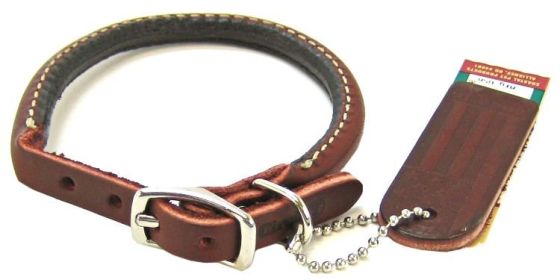 Circle T Latigo Leather Round Collars (size: 12"L x 3/8"W)