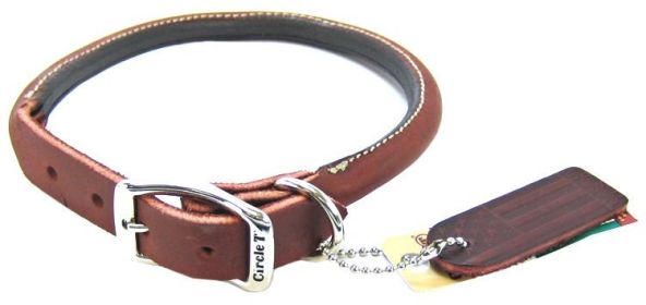 Circle T Latigo Leather Round Collars (size: 18"L x 3/4"W)