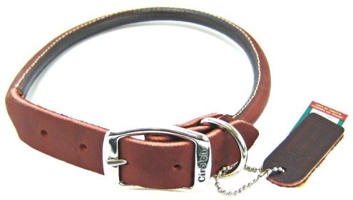 Circle T Latigo Leather Round Collars (size: 22"L x 1"W)