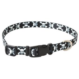 Coastal Pet Styles Adjustable Dog Collar Skulls (size: 8-12"L x 3/8"W)