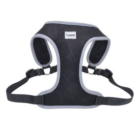 Coastal Pet Comfort Soft Reflective Wrap Adjustable Dog Harness Black (size: Large - 1 count)
