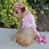 Cool Mesh Dog Harness with Leash - Hawaiian Hibiscus Pink