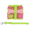 Cool Mesh Dog Harness Under the Sea Collection - Frog Green Dot and Pink