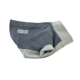 Highline Fleece Dog Coat - Two Tone Gray (size: Size 14LC)