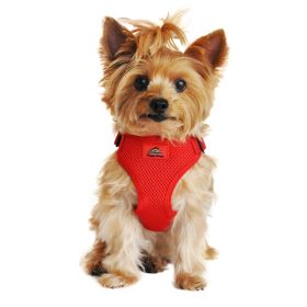 Wrap and Snap Choke Free Dog Harness by Doggie Design - Flame Red (size: large)