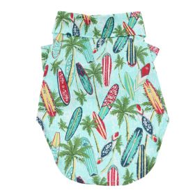 Hawaiian Camp Shirt - Surfboards and Palms (size: X-Large)