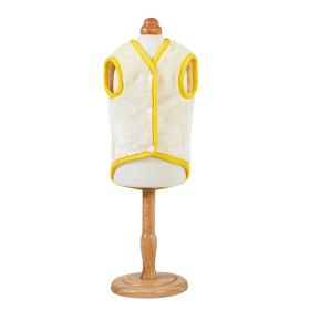 Pet Clothes Soft Flannel Dog Vest (Option: Yellow-XL)