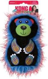 KONG Roughskinz Suedez Bear Squeaker Dog Toy Medium (size: 1 count)