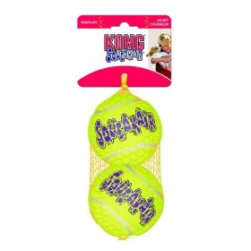 KONG Air Dog Squeaker Tennis Balls Large Dog Toy (size: 2 count)