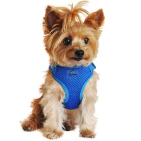 Wrap and Snap Choke Free Dog Harness by Doggie Design - Cobalt Blue (size: small)