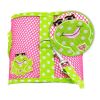 Cool Mesh Dog Harness Under the Sea Collection - Frog Green Dot and Pink