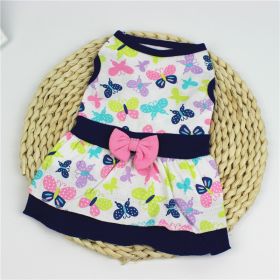 Flower Floral Print Swing Dress (Option: Colorful Butterfly-M)