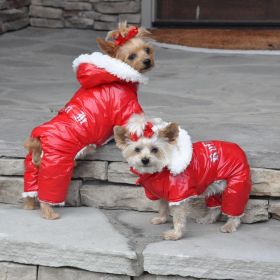 Ruffin It Dog Snowsuit Harness - Red (size: X-Small)