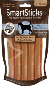 SmartBones SmartSticks with Real Peanut Butter (size: 5 count)