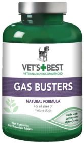 Vets Best Gas Buster Tablets for Dogs (size: 540 count (6 x 90 ct))